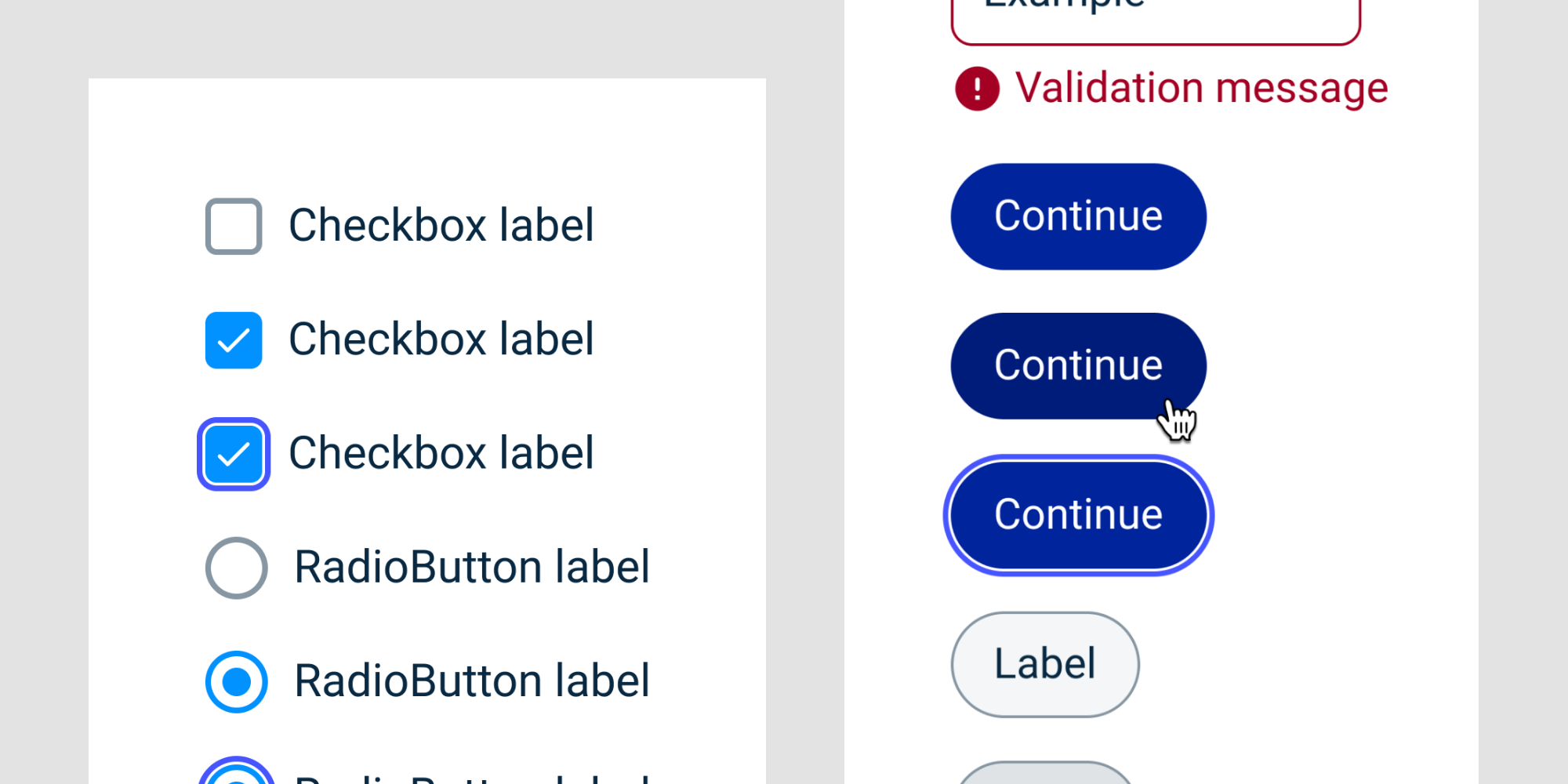 Alguns dels components redissenyats