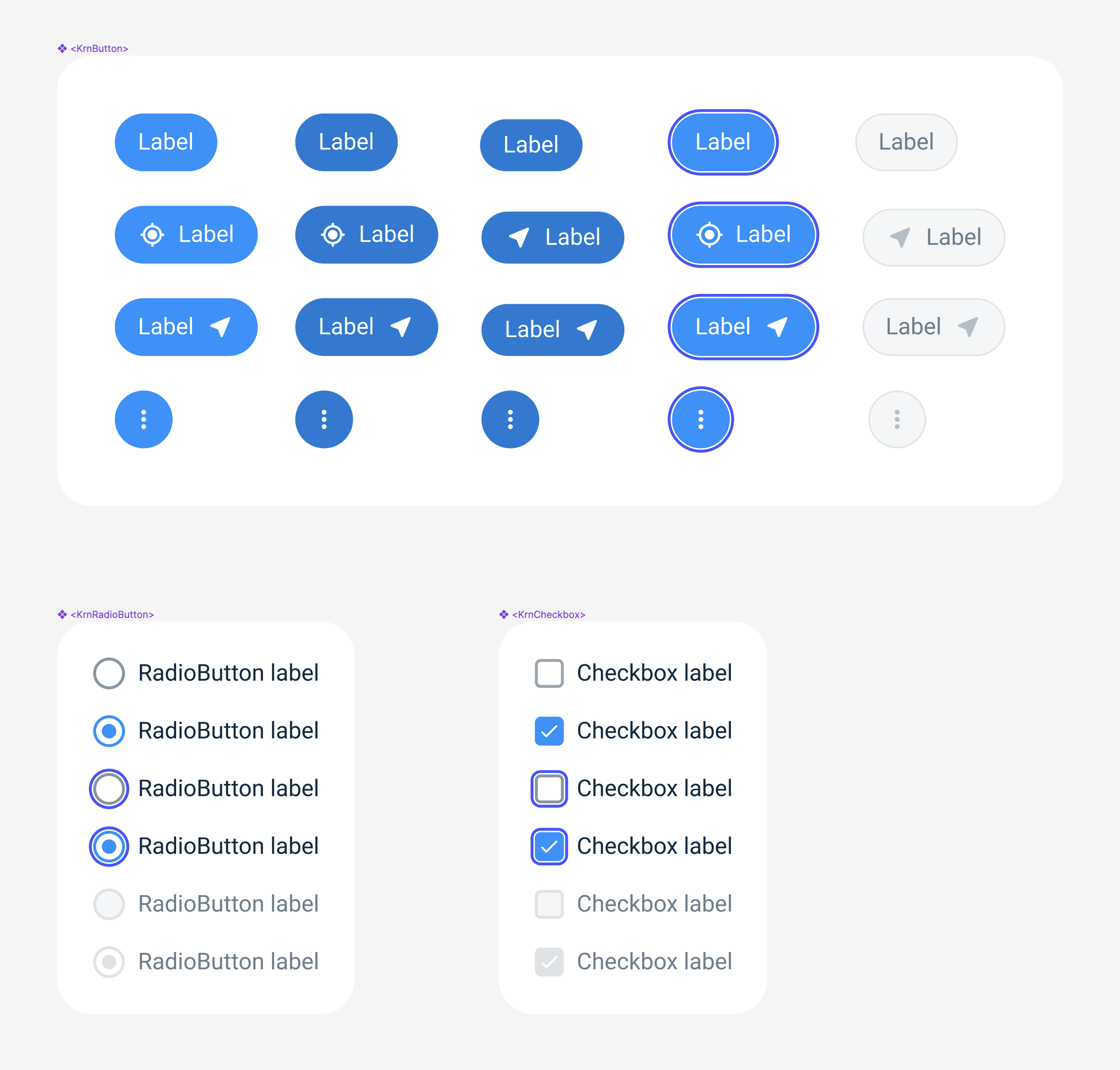 A screenshot of the Keirin components I worked on