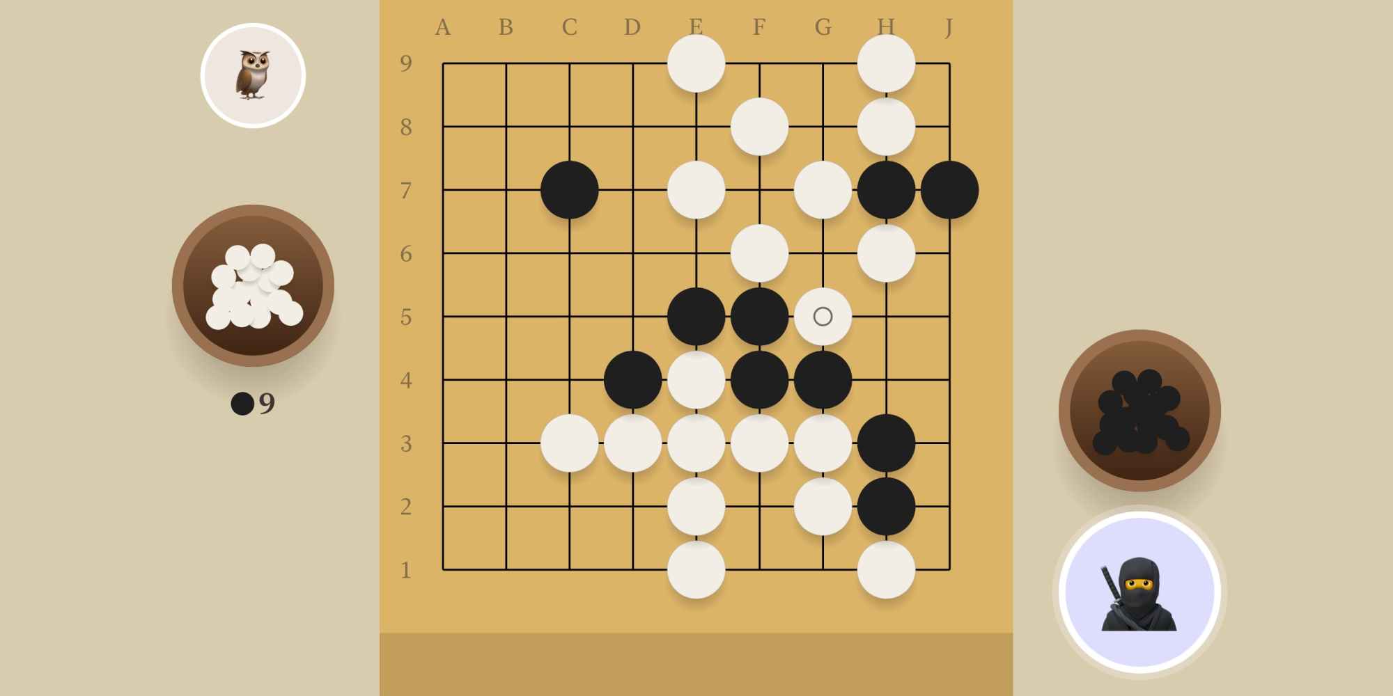 Go game app screenshot